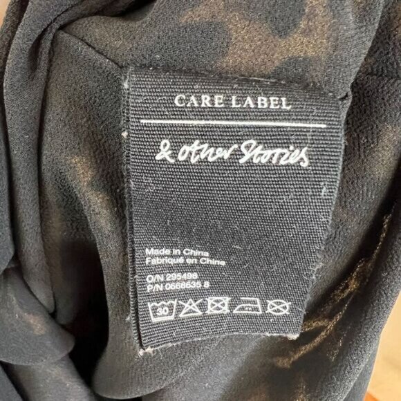 Stockholm Atelier & Other Stories Women's 2 Cheetah Yellow Black Bodycon Dress - Picture 11 of 16